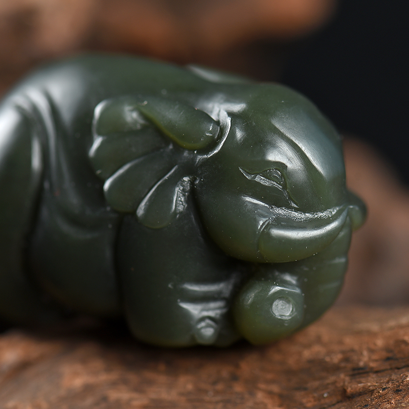 籽料和田青玉吉人天相-红掌柜