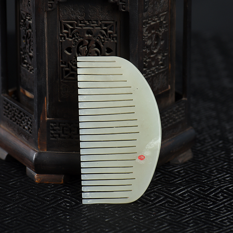 籽料和田玉梳子-红掌柜