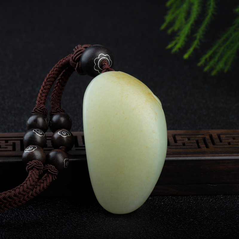 和田玉财神吊坠-红掌柜