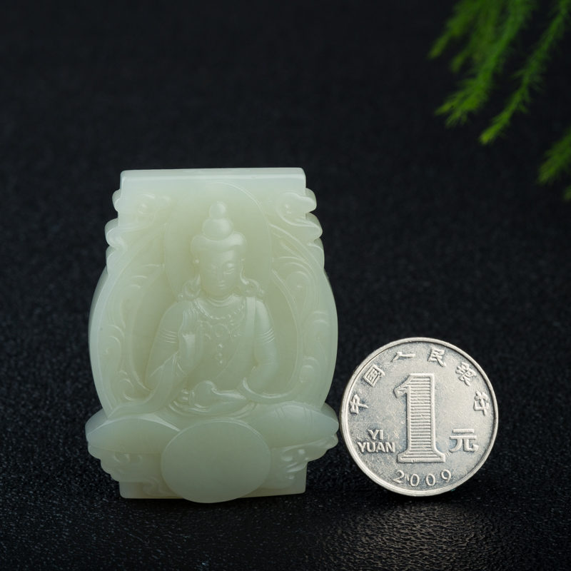 和田玉大日如来吊坠-红掌柜