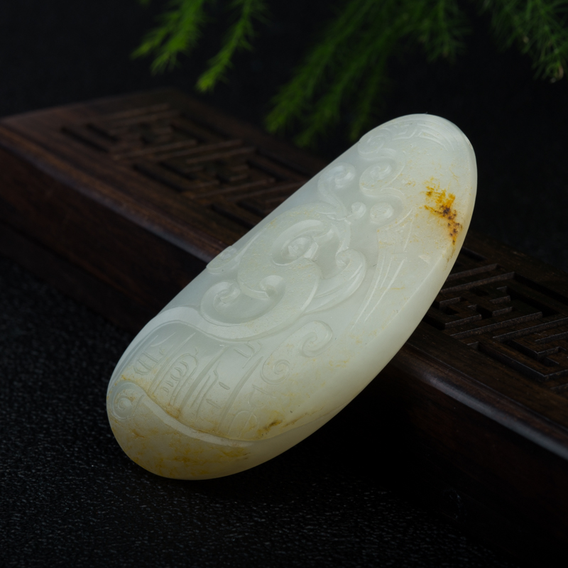 籽料和田玉凤凰吊坠-红掌柜