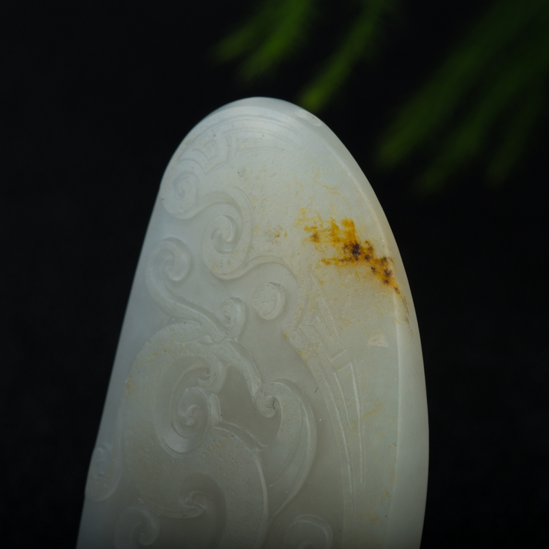 天然和田玉凤凰吊坠-红掌柜