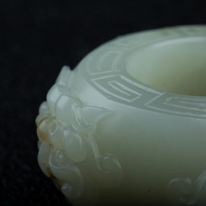 新疆和田玉守护四方手把件-红掌柜