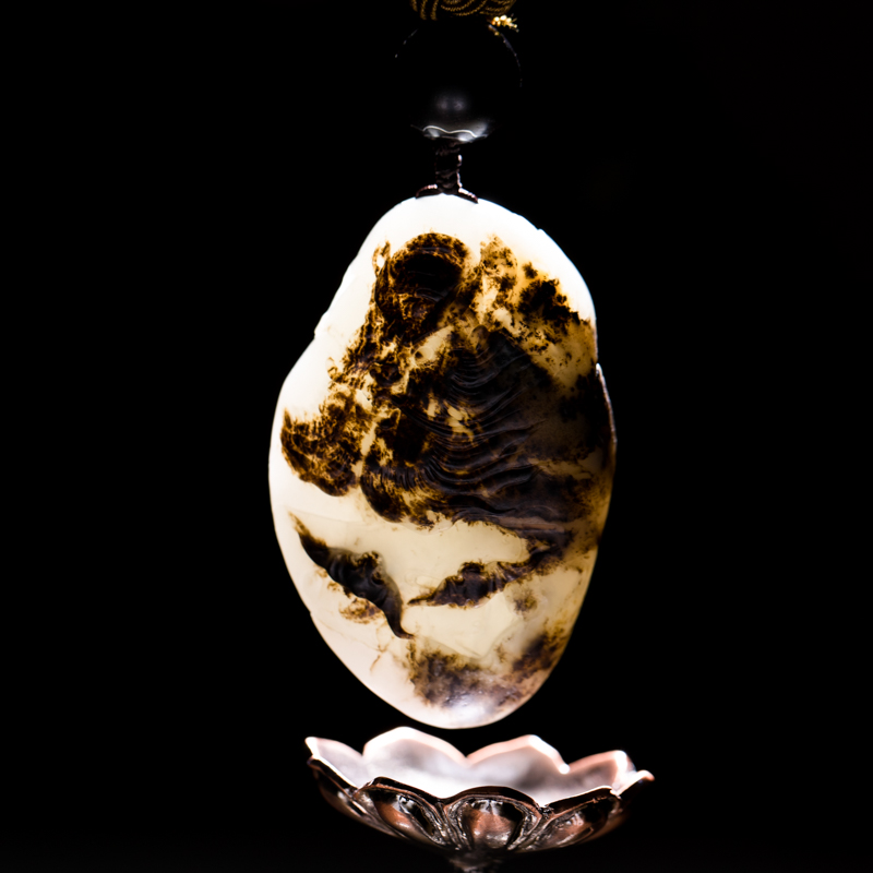 新疆和田玉钟馗纳福吊坠-红掌柜