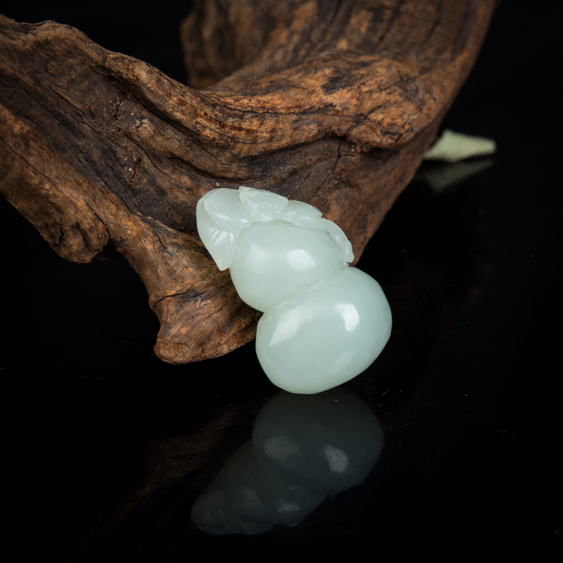 和田青白玉福禄寿吊坠-红掌柜