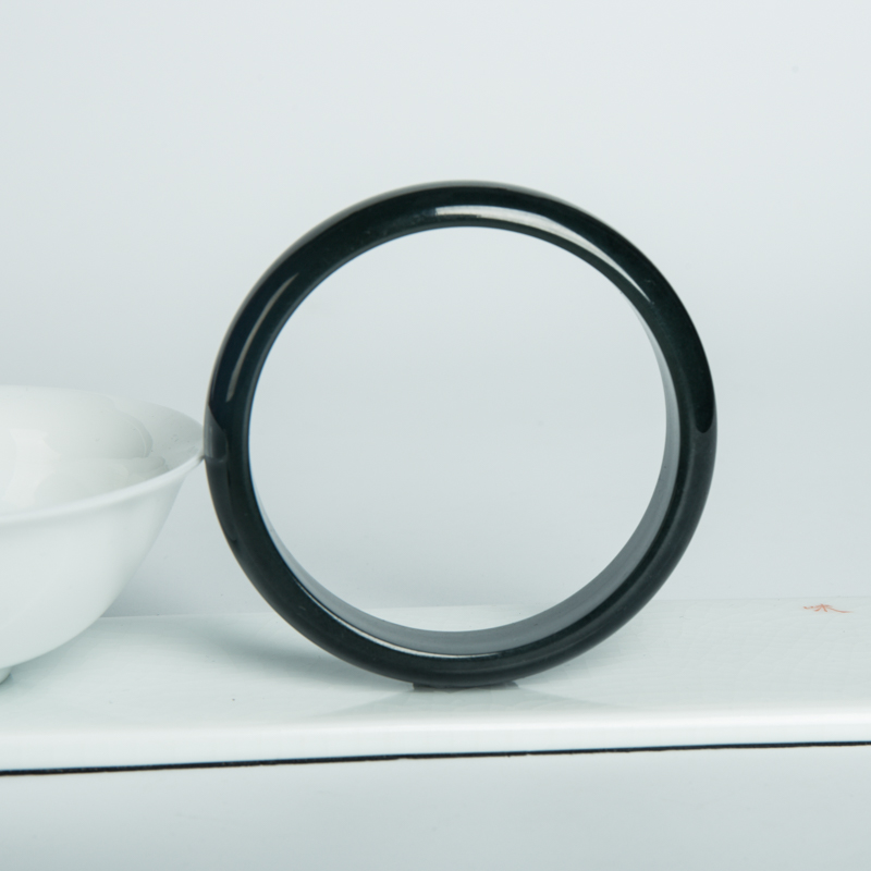 和田墨玉平安镯-红掌柜