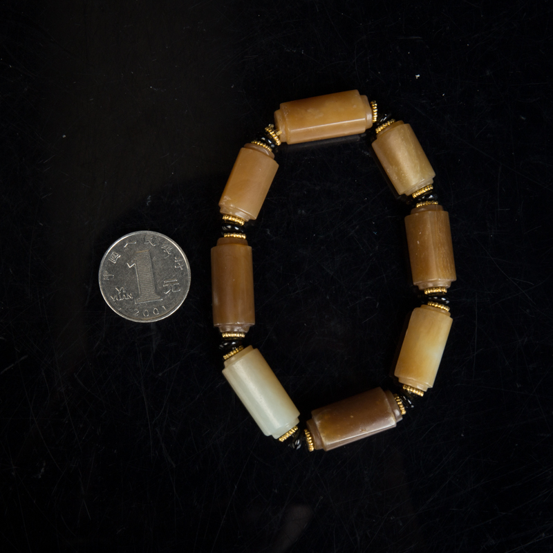 山料和田糖玉多圈手串-红掌柜