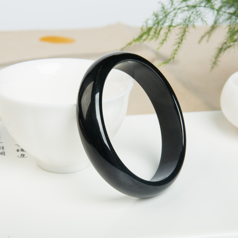 俄罗斯和田玉平安镯-红掌柜