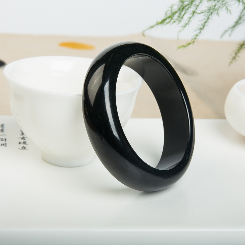 和田黑青玉平安镯-红掌柜