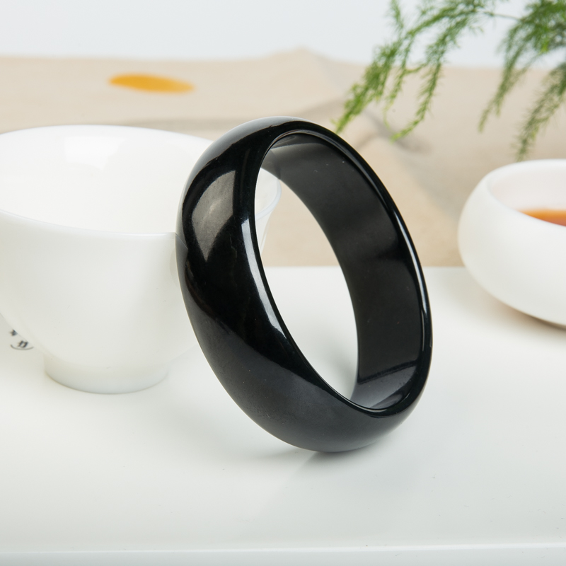 天然和田玉平安镯-红掌柜