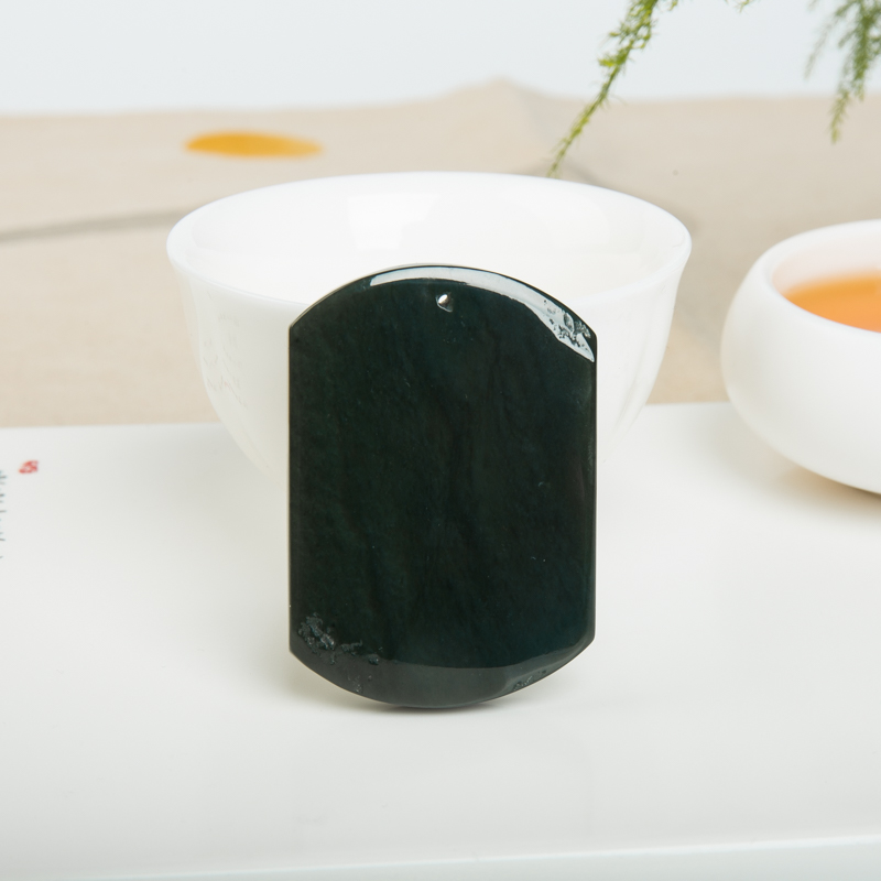 天然和田青玉辰龙吊坠-红掌柜