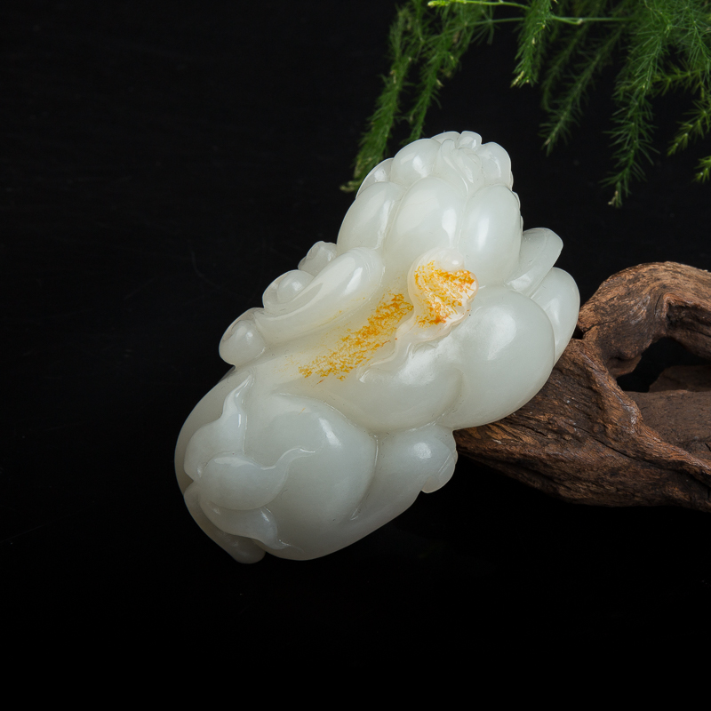 山料和田玉貔貅摆件-红掌柜