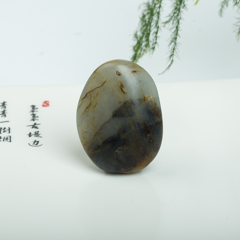 籽料和田玉随形吊坠-红掌柜
