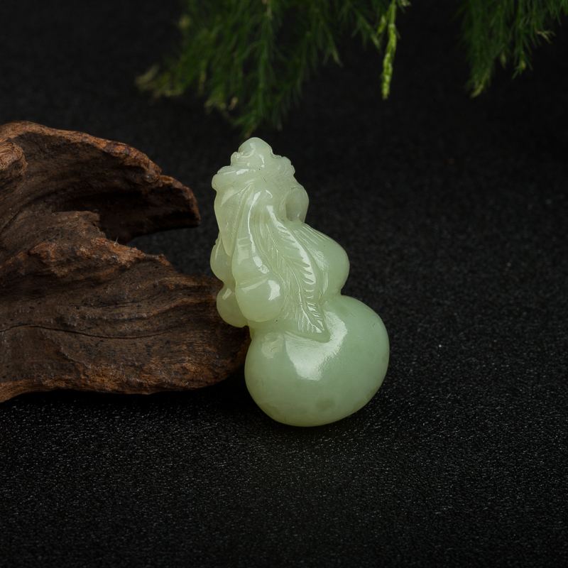 山料和田玉福禄吊坠-红掌柜