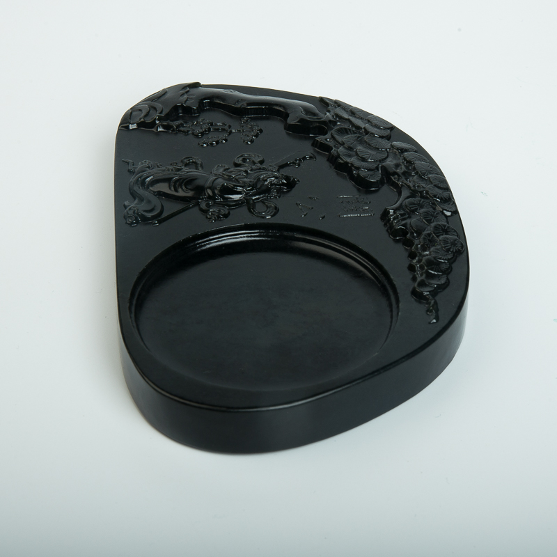 天然山料和田青玉砚台-红掌柜