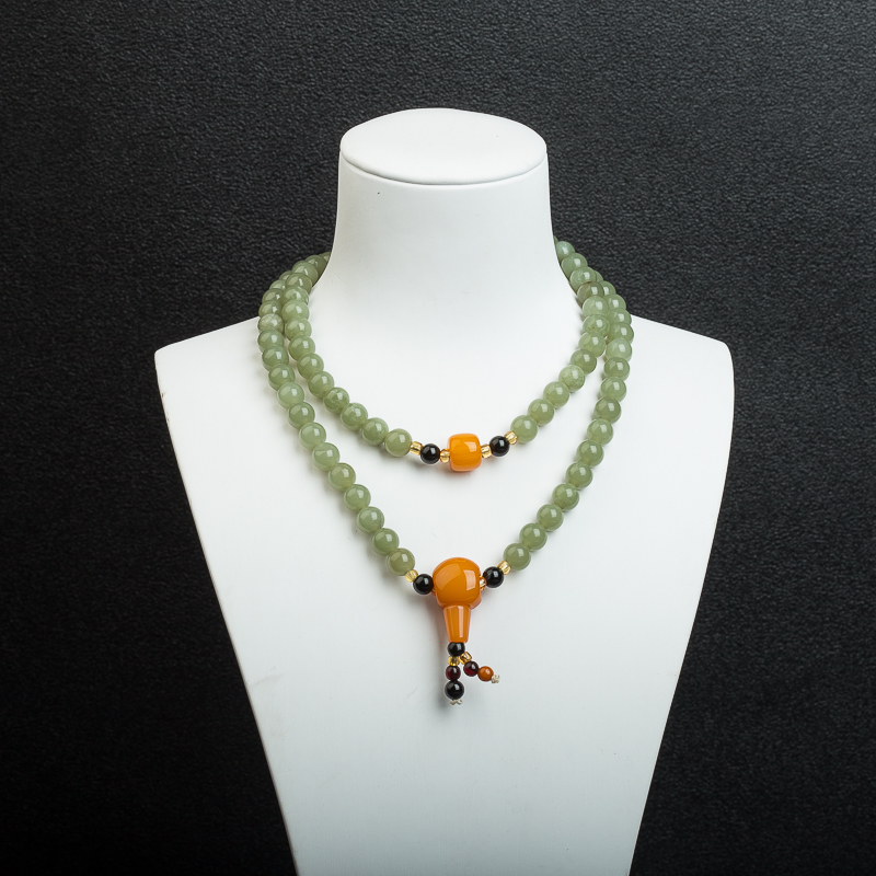 山料和田青玉多圈手串-红掌柜