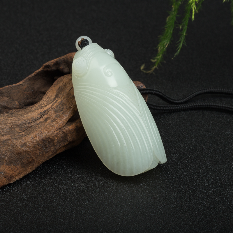 天然俄罗斯山料和田玉吊坠-红掌柜