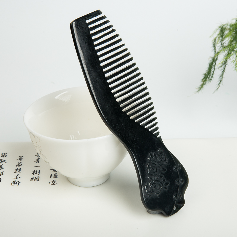 天然和田青玉梳子-红掌柜