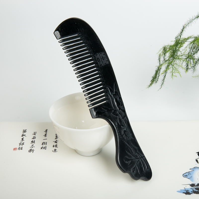 天然和田青玉梳子-红掌柜