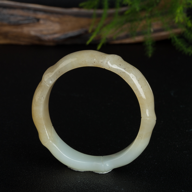 山料和田糖玉竹节手镯-红掌柜