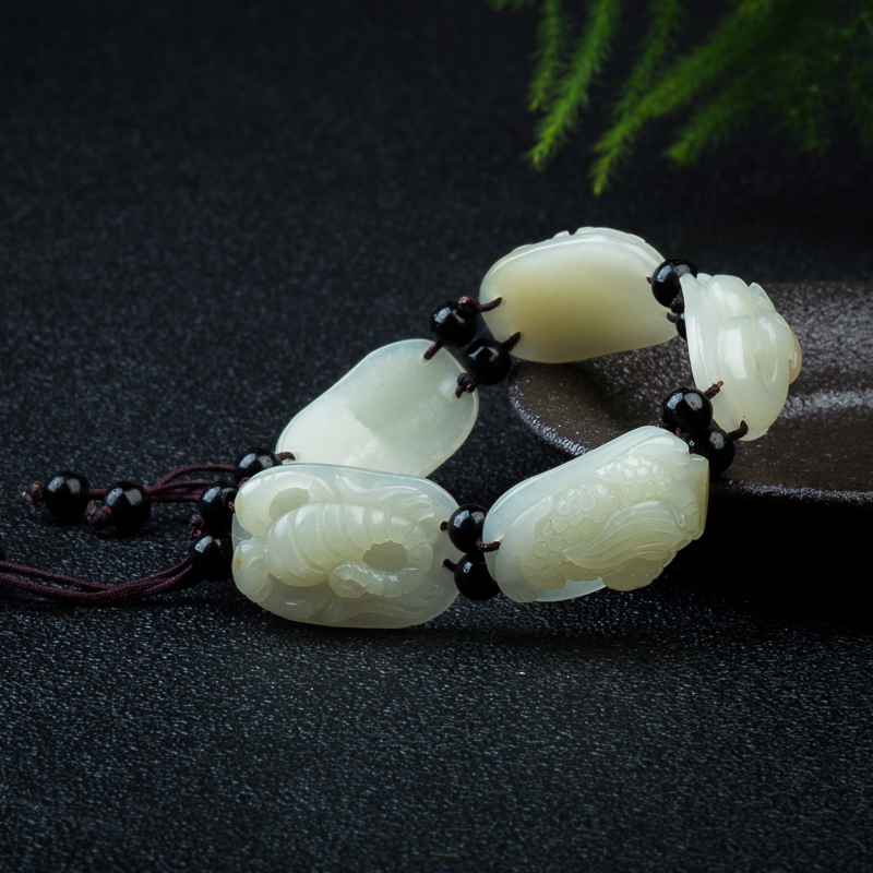 天然新疆籽料和田白玉手牌-红掌柜