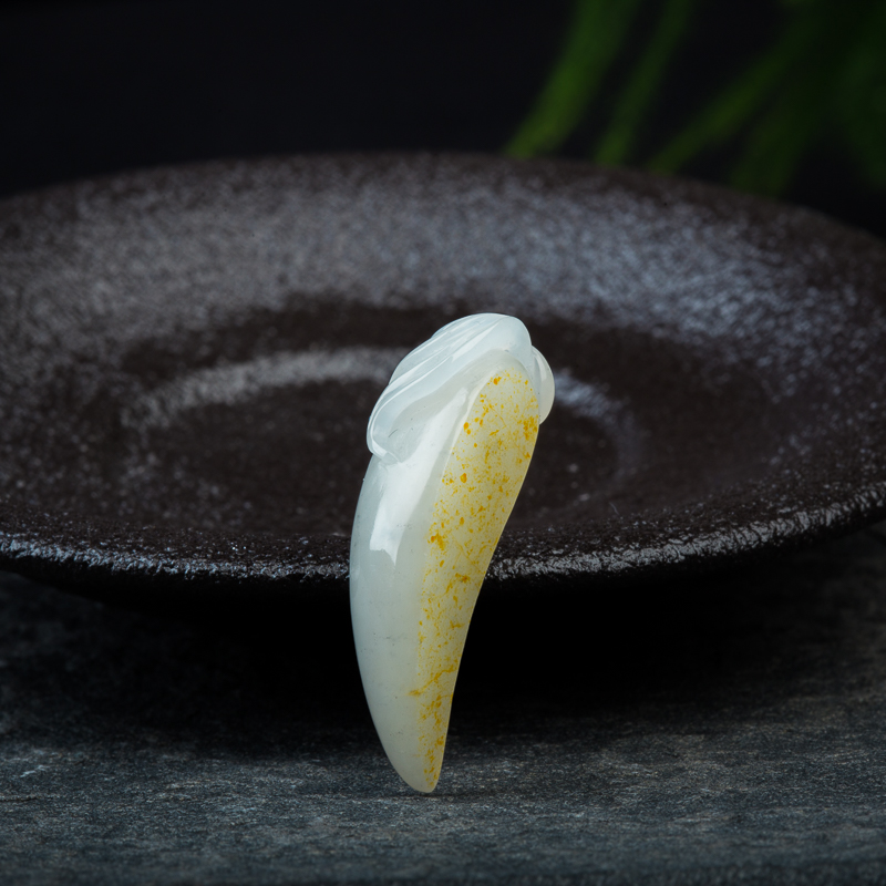 和田玉福瓜吊坠-红掌柜