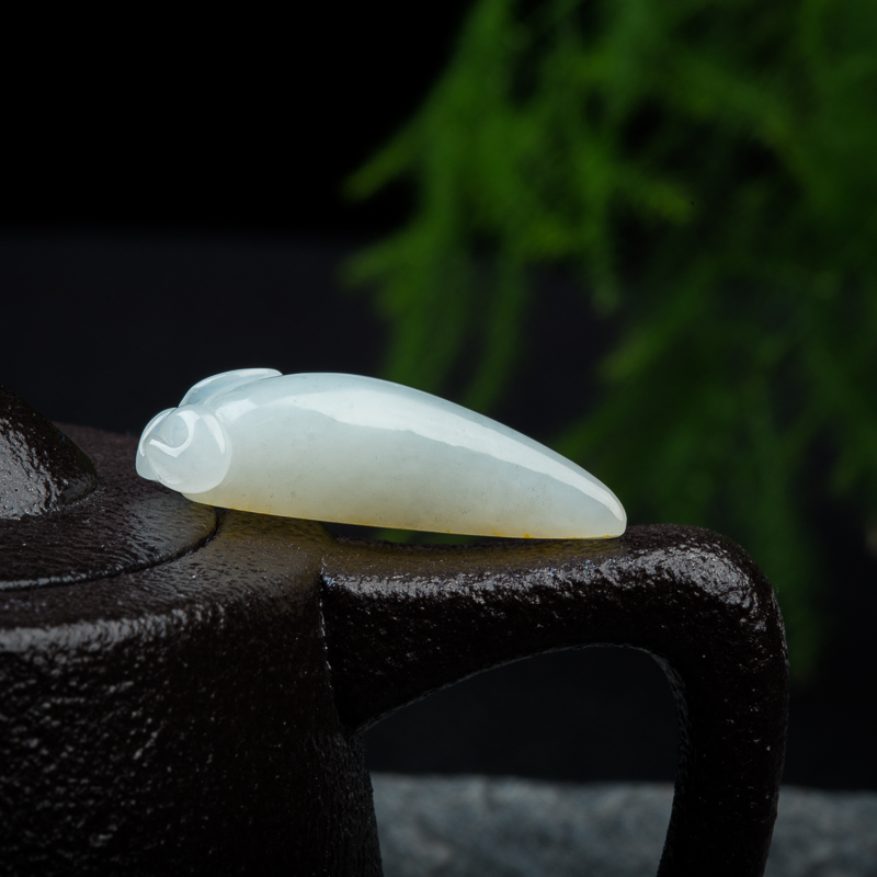 天然新疆籽料和田玉福瓜吊坠-红掌柜