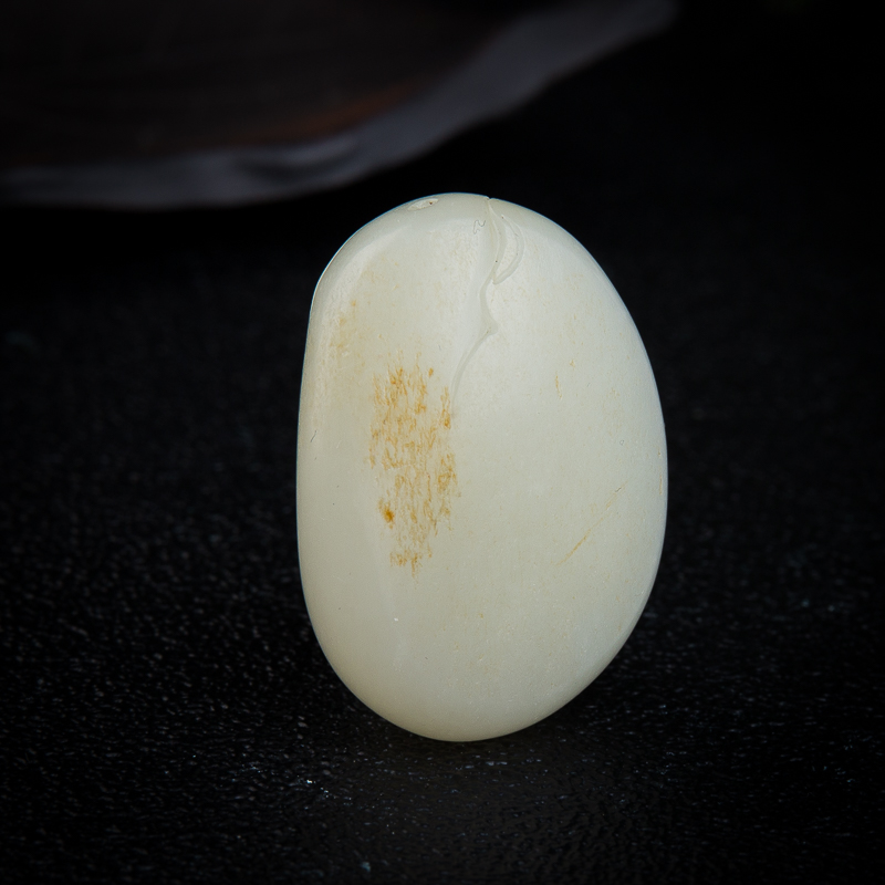 新疆天然籽料和田玉观音头吊坠-红掌柜