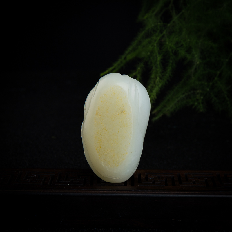 天然籽料和田白玉两用款-红掌柜