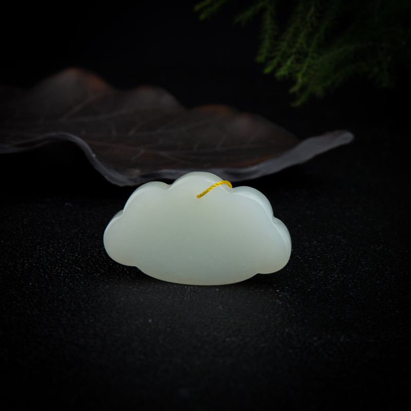 和田玉如意锁吊坠-红掌柜