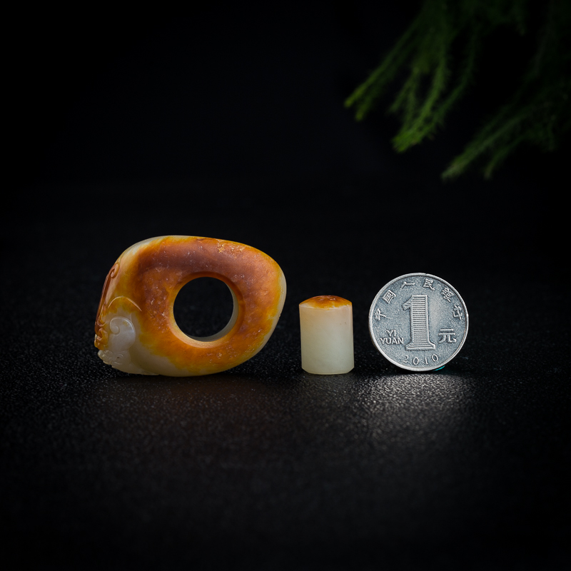 新疆和田玉貔貅扳指-红掌柜