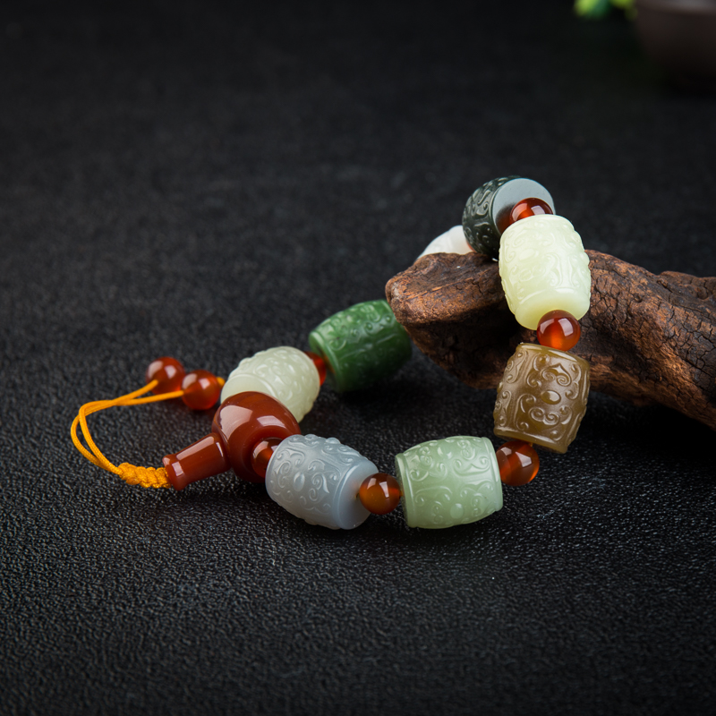 和田玉手串-红掌柜