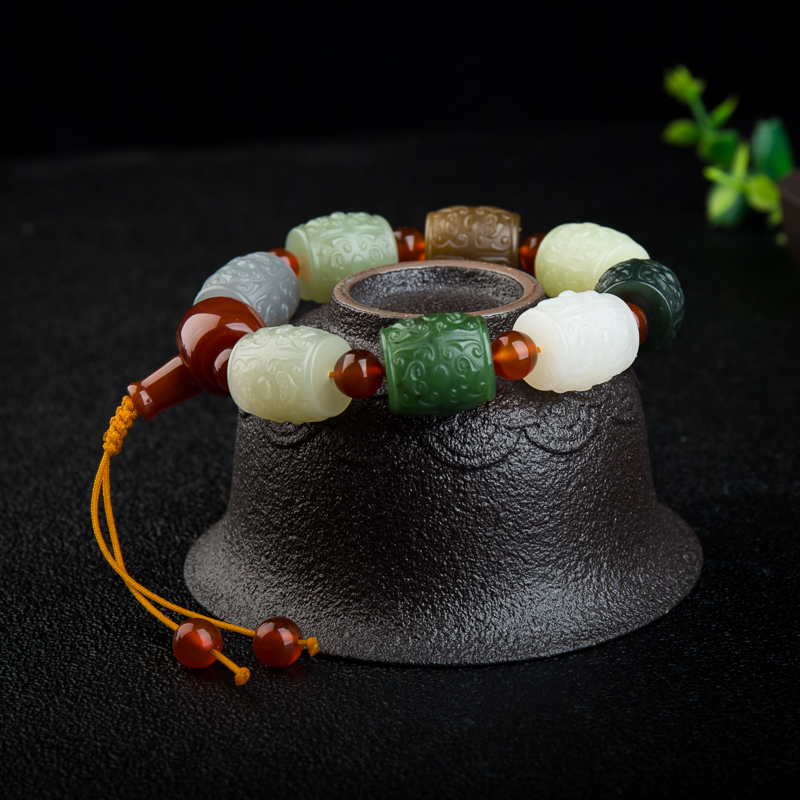 和田玉手串-红掌柜