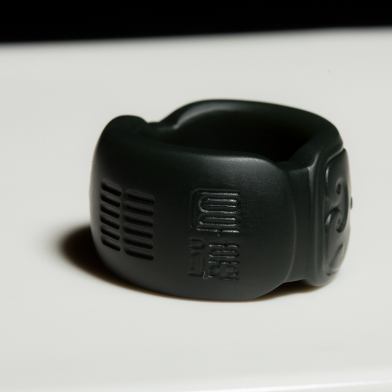 天然山料和田青玉厚德载物扳指-红掌柜