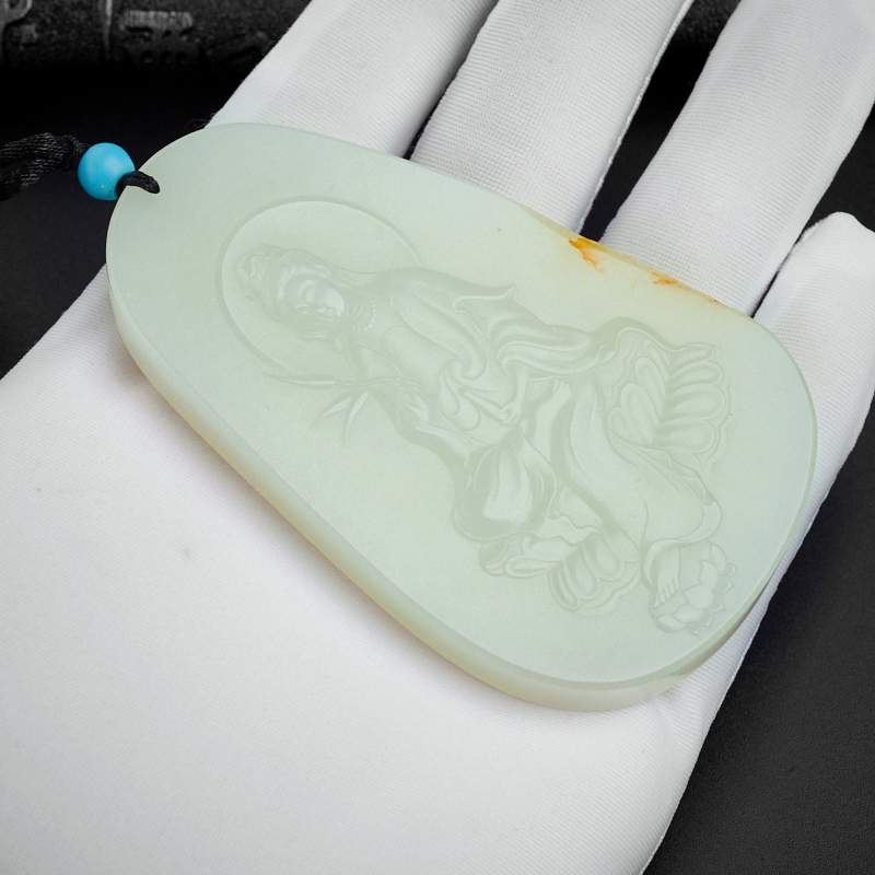 和田玉挂坠-红掌柜珠宝