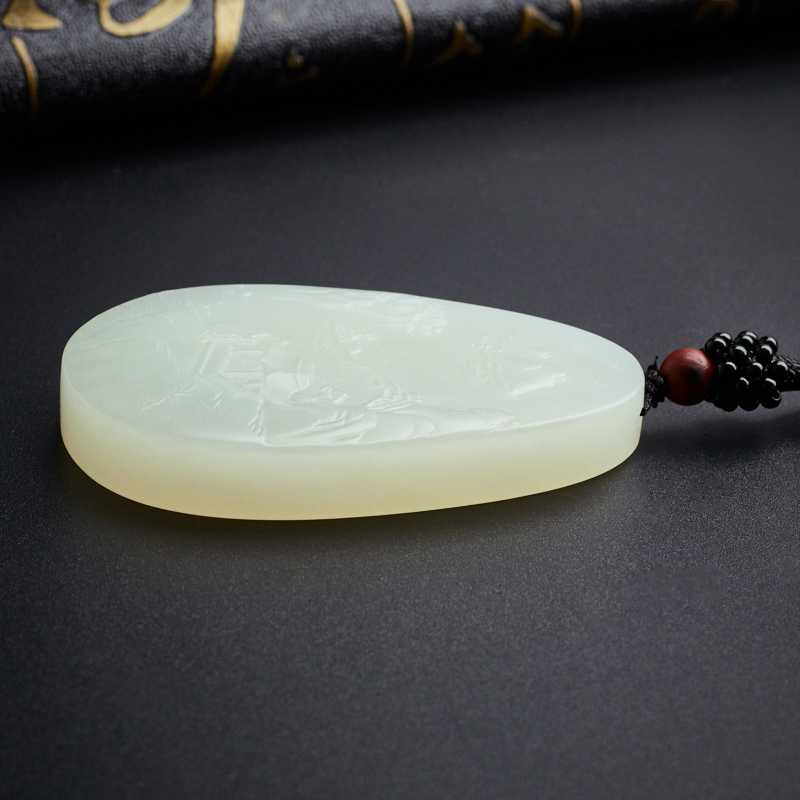 新疆和田玉挂坠-红掌柜珠宝
