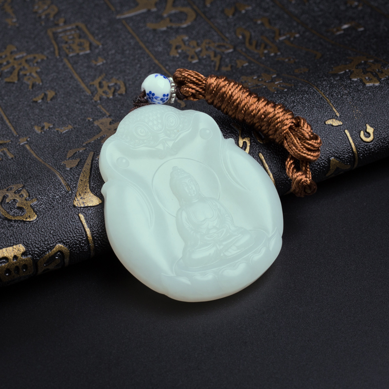 和田玉佛吊坠-红掌柜
