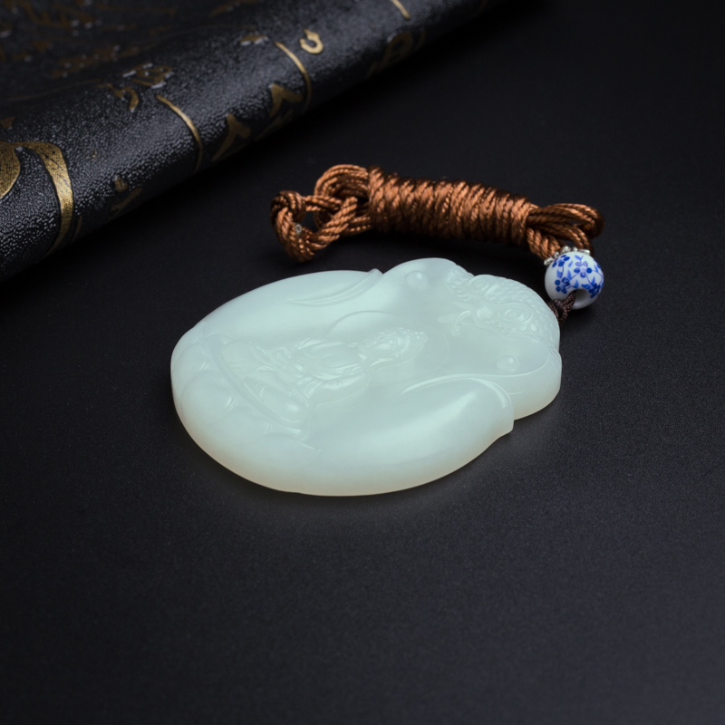 和田玉佛牌-红掌柜