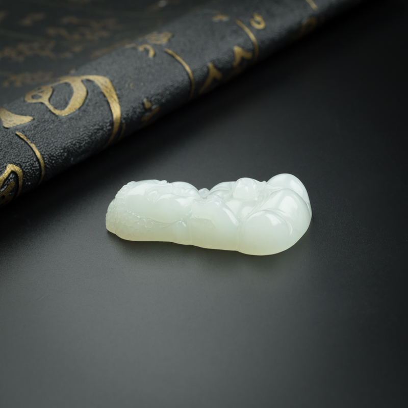 新疆和田玉宝宝佛吊坠-红掌柜