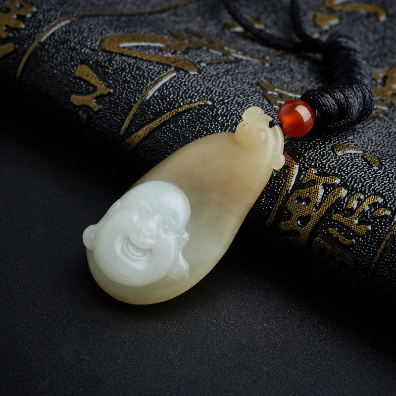 和田玉佛吊坠-红掌柜