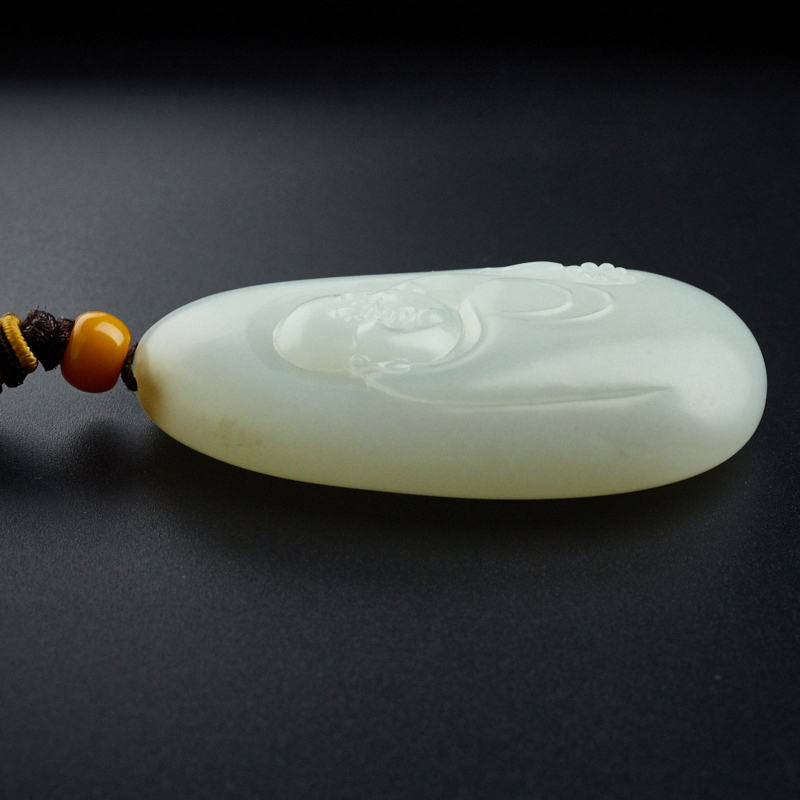 新疆和田玉佛牌 - 红掌柜