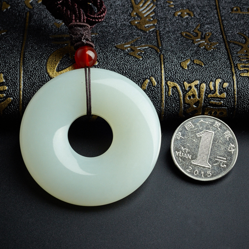 新疆和田玉平安扣-红掌柜