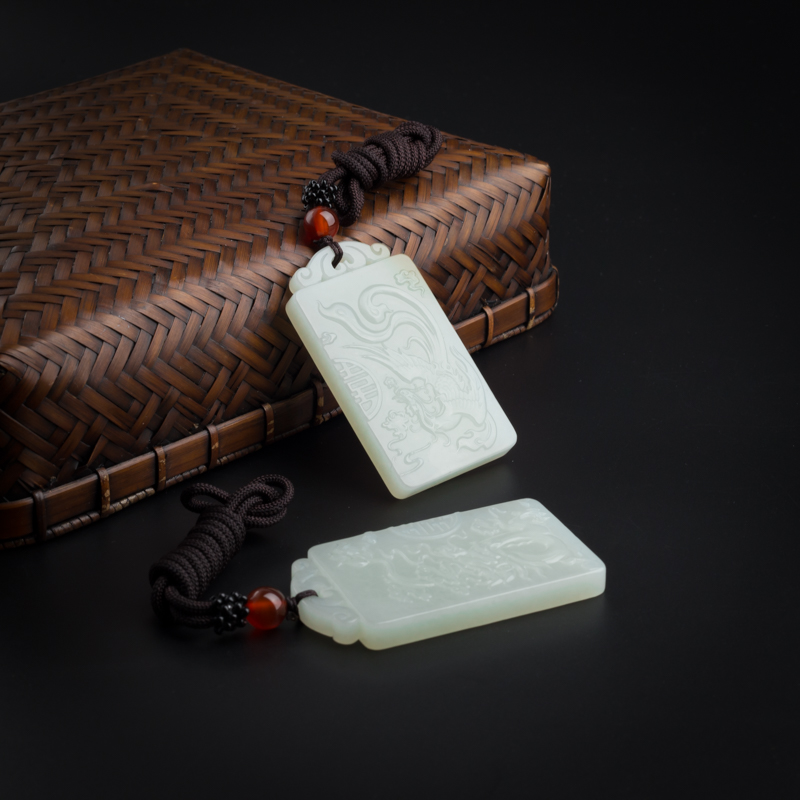 天然和田玉吊坠-红掌柜