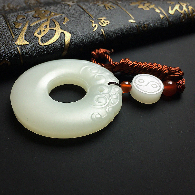 新疆和田玉平安扣-红掌柜