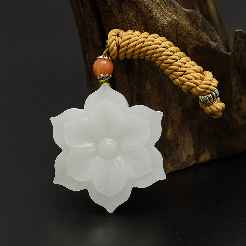 俄料天然和田玉花型-红掌柜