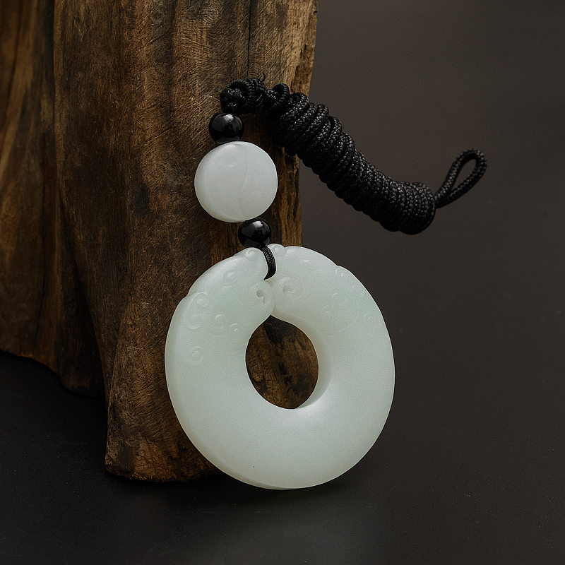 和田玉平安扣吊坠-红掌柜