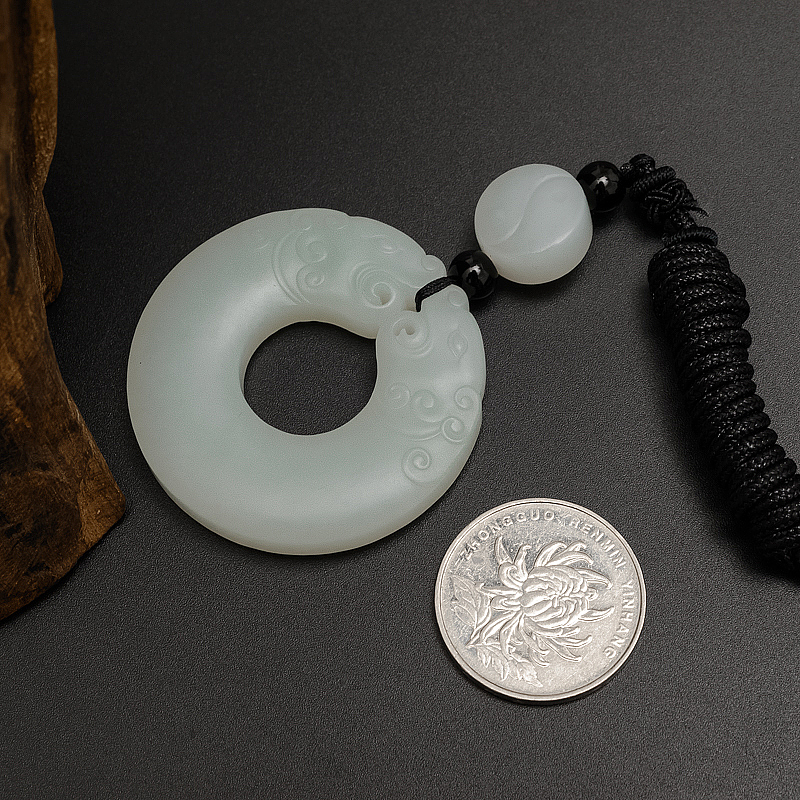 俄料和田玉平安扣-红掌柜