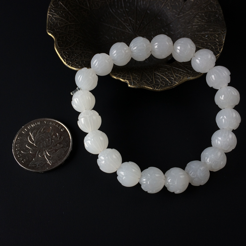 青海和田玉手串-红掌柜