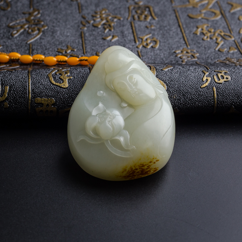 和田玉观音-红掌柜