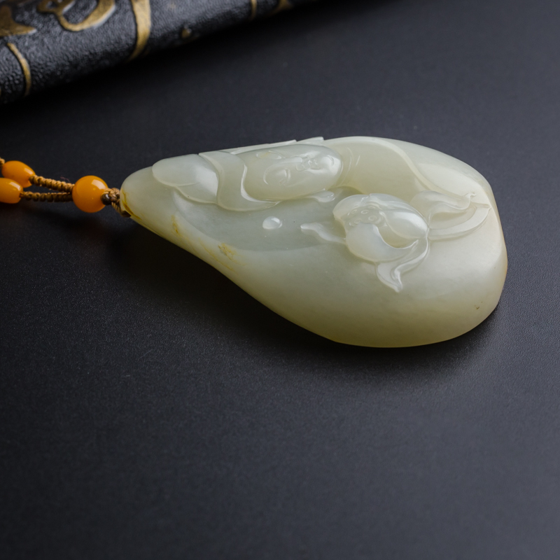 新疆和田玉观音-红掌柜